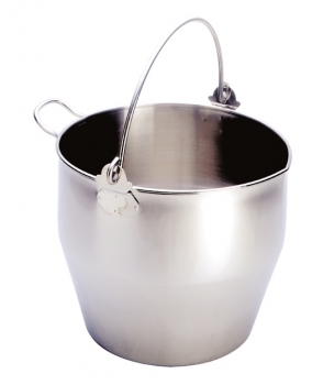 BUCKET WITH BASE AND HANDLE