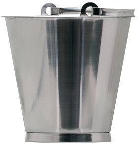 BUCKET WITH BASE AND HANDLE